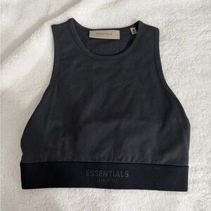 Essentials Black Women's Crop Top
